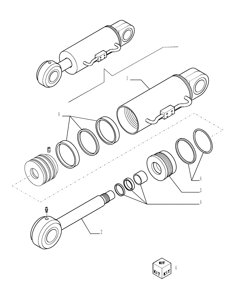 Схема запчастей Case TX1055 - (1.21.8[02]) - STD STABILISER - COMPONENTS (39) - FRAMES AND BALLASTING