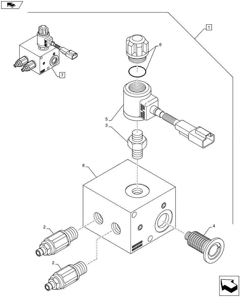 Схема запчастей Case 580SN - (88.035.50[02]) - DIA KIT, POWER LIFT (88) - ACCESSORIES