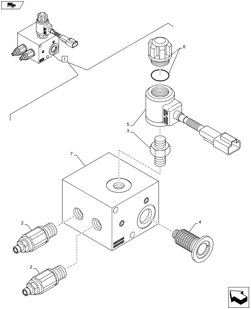 Схема запчастей Case 580SN WT - (35.726.2002[02]) - VAR - X20233X - VALVE - HEAVY LIFT (MECH CONTROL) (35) - HYDRAULIC SYSTEMS