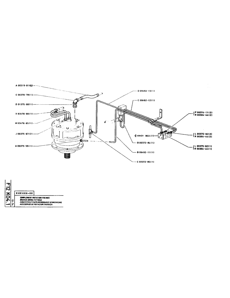 Схема запчастей Case LC80M - (056) - BRAKED SWING FITTINGS 