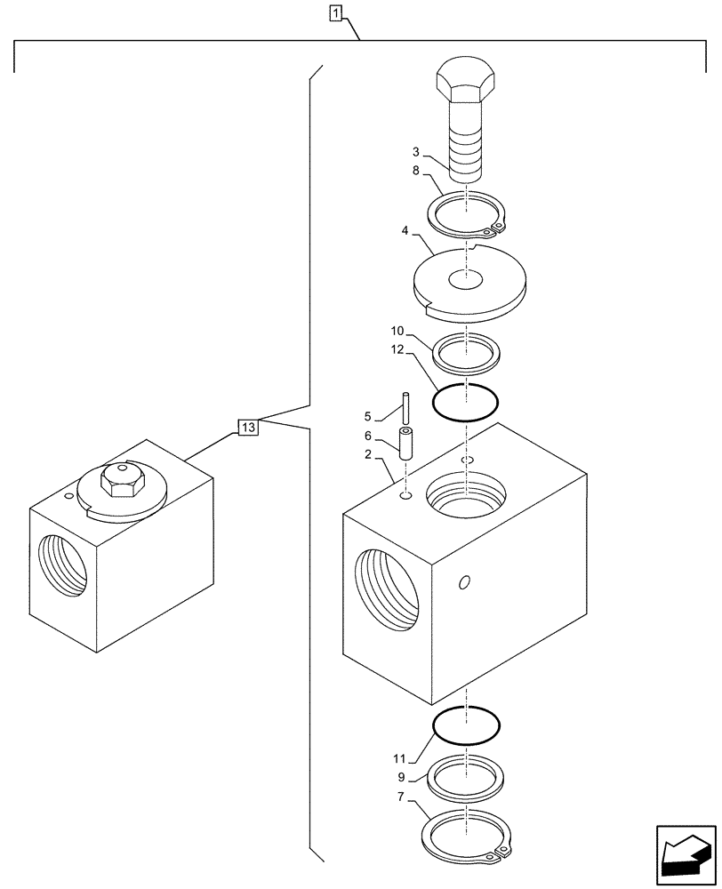 Схема запчастей Case CX130D LC - (88.100.35[014]) - DIA KIT, AUXILIARY HYDRAULIC, CLAMSHELL BUCKET, ROTATION, W/ ELECTRICAL PROPORTIONAL CONTROL, STOP, VALVE, COMPONENTS (88) - ACCESSORIES