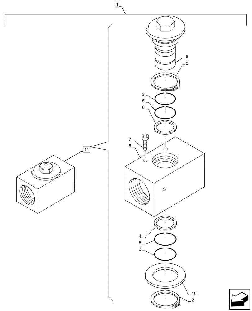 Схема запчастей Case CX130D - (88.100.35[004]) - DIA KIT, AUXILIARY HYDRAULIC, HAMMER CIRCUIT, SHEARS, HIGH FLOW, STOP, VALVE, COMPONENTS (88) - ACCESSORIES