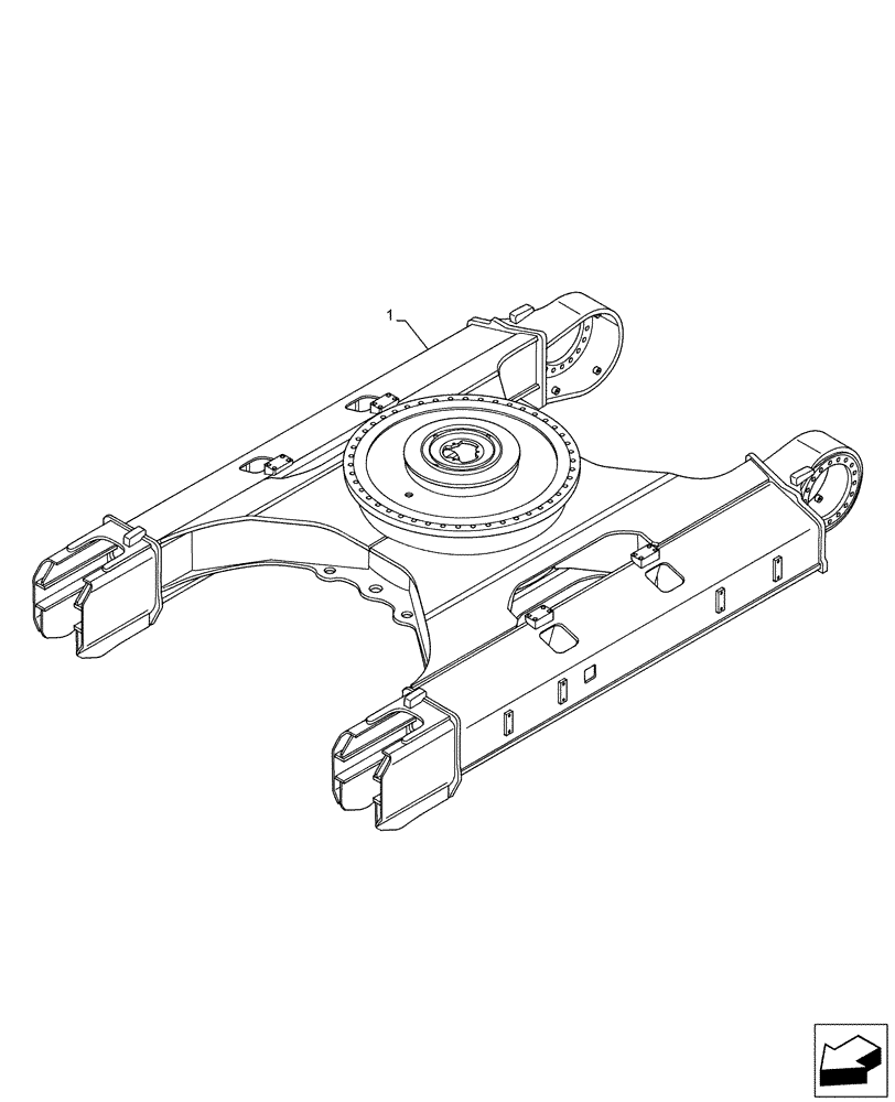 Схема запчастей Case CX500D LC - (48.130.AN) - FRAME, LOWER (48) - TRACKS & TRACK SUSPENSION