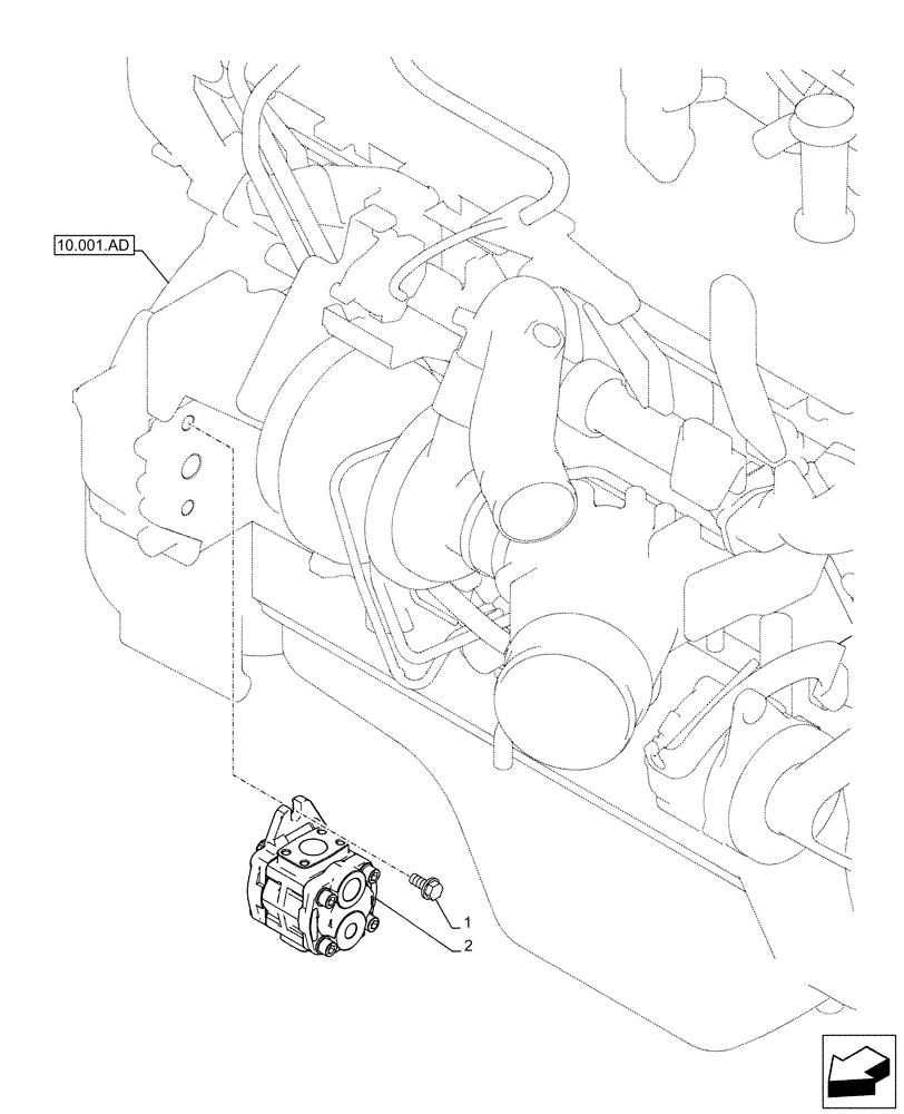 Схема запчастей Case CX490D RTC - (35.820.AA) - FAN, RADIATOR, HYDRAULIC PUMP (35) - HYDRAULIC SYSTEMS