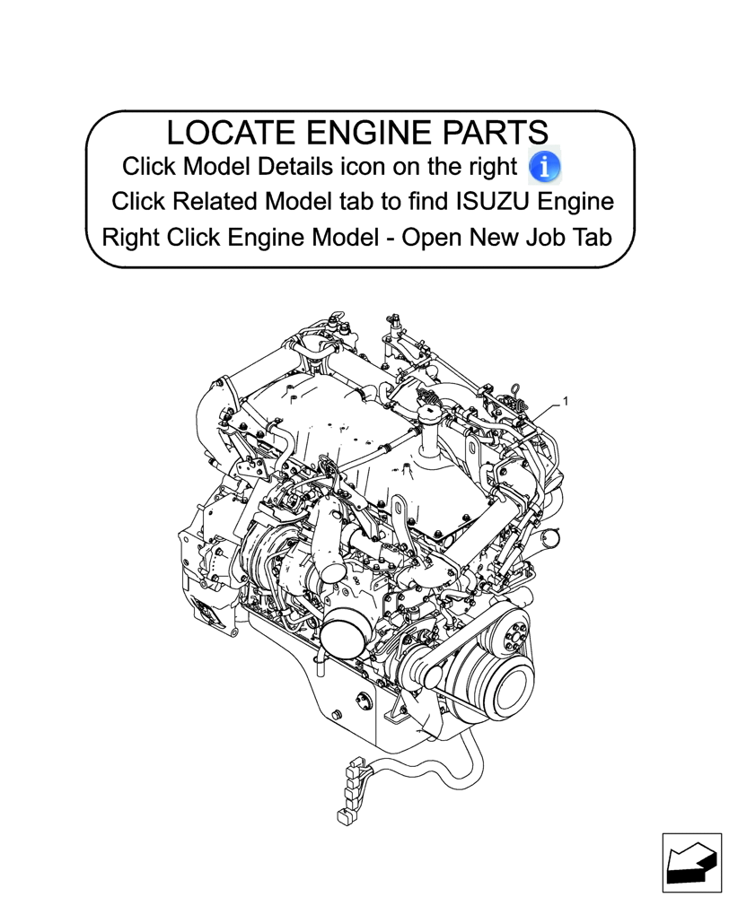 Схема запчастей Case CX490D RTC - (10.001.AD) - STD + VAR - 488034 - ENGINE, ASSY (10) - ENGINE