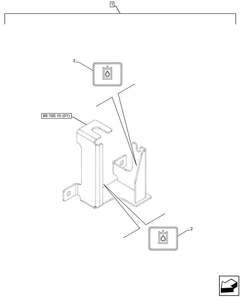 Схема запчастей Case CX130D - (88.100.10[03]) - DIA KIT, HYDRAULIC OIL, WARNING DECAL, DRAIN LINE (88) - ACCESSORIES