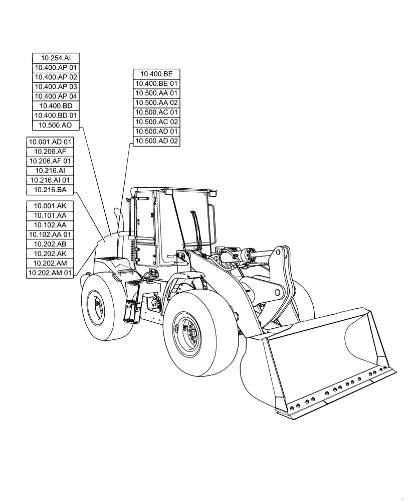 Схема запчастей Case 721F - (10.000.00[01]) - SECTION INDEX - ENGINE (10) - ENGINE