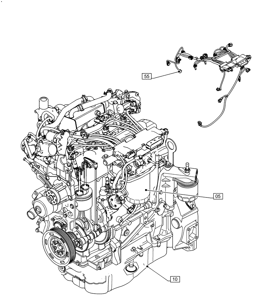 Схема запчастей Case F5HFL463A F012 - (00.000.00) - PICTORIAL INDEX - MAIN SECTIONS (00) - GENERAL & PICTORIAL INDEX