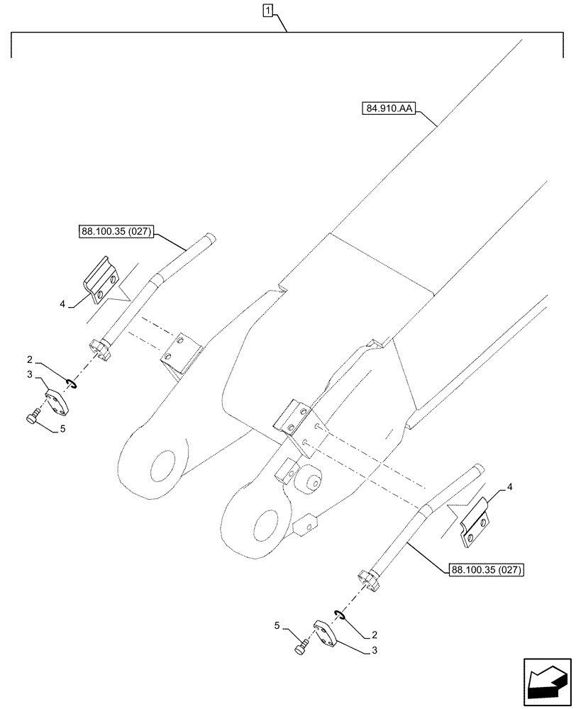 Схема запчастей Case CX300D LC - (88.100.35[039]) - DIA KIT, HAMMER CIRCUIT, W/ ELECTRICAL PROPORTIONAL CONTROL, BOOM, LINE, PLUG (88) - ACCESSORIES