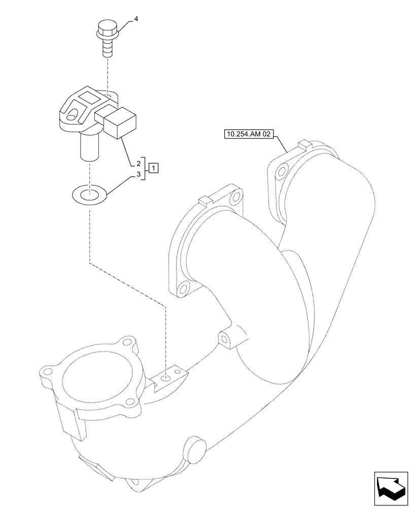 Схема запчастей Case AQ-6UZ1XASS01 - (55.014.AI) - ENGINE, TEMPERATURE SENDER (55) - ELECTRICAL SYSTEMS