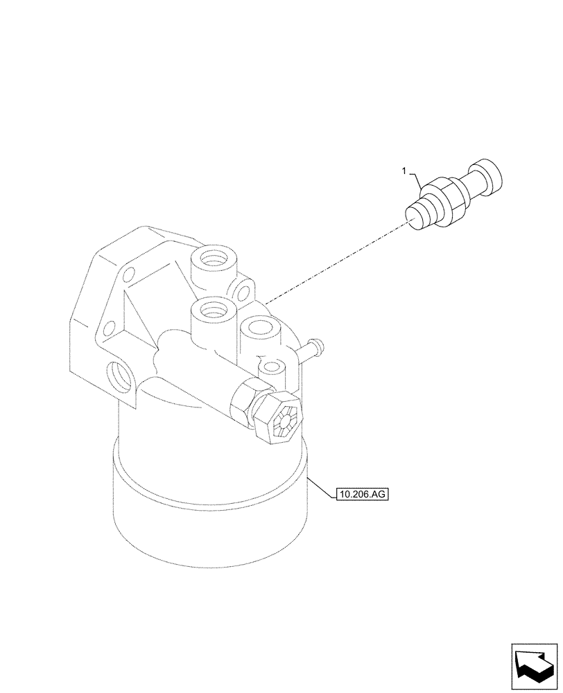 Схема запчастей Case AQ-6UZ1XASS01 - (55.010.AH) - FUEL FILTER, SENSOR (55) - ELECTRICAL SYSTEMS