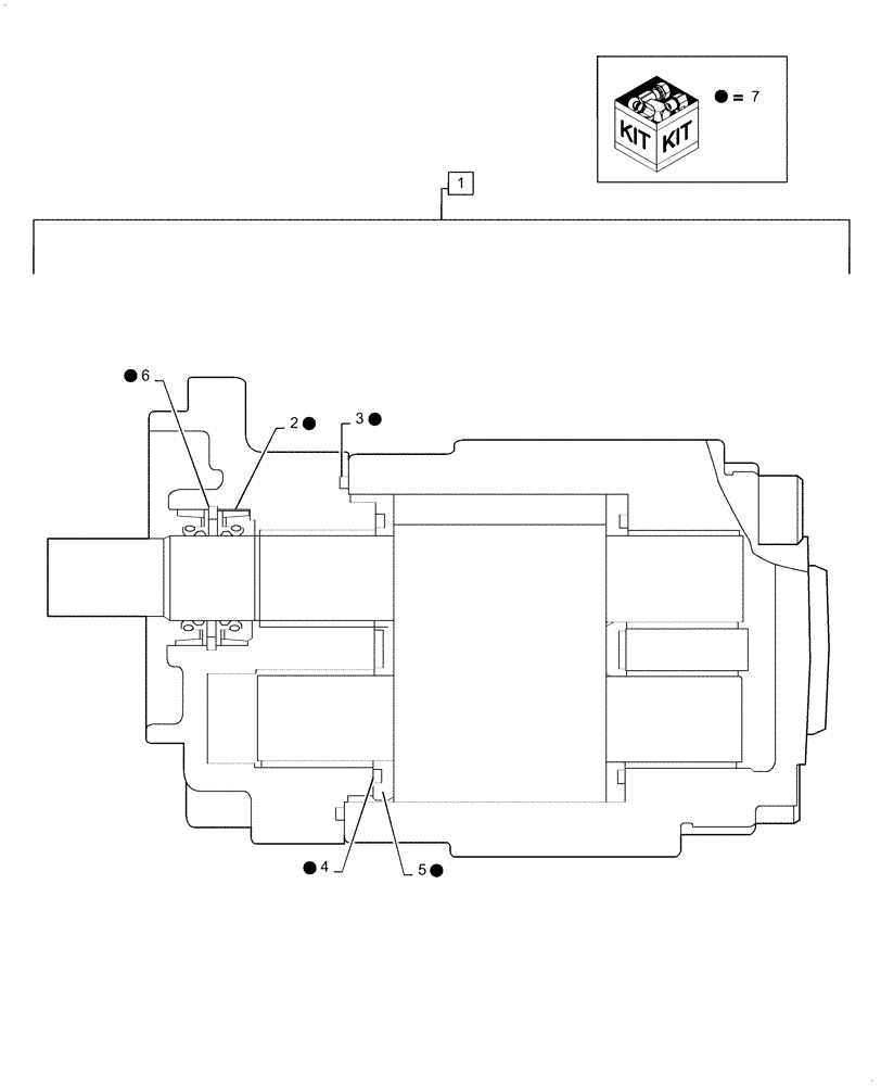 Схема запчастей Case 588H - (35.106.AD[01]) - SHIMADZU PUMP ASSEMBLY, 24 GPM 588H (35) - HYDRAULIC SYSTEMS