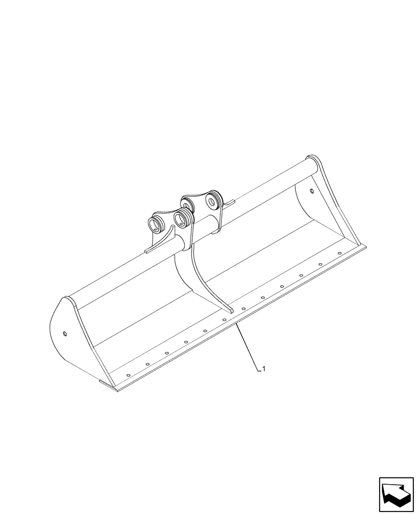 Схема запчастей Case CX75C SR - (84.100.013) - DITCH CLEANING (L=1800MM), EU MODELS (84) - BOOMS, DIPPERS & BUCKETS