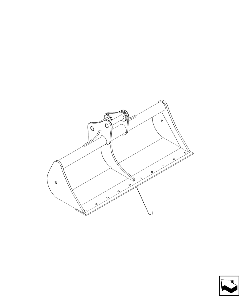 Схема запчастей Case CX75C SR - (84.100.014) - DITCH CLEANING (L=1200MM), EU MODELS (84) - BOOMS, DIPPERS & BUCKETS