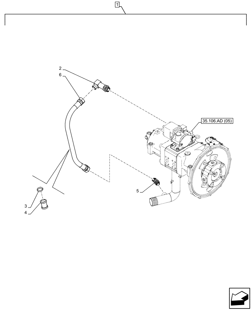 Схема запчастей Case CX250D LC - (88.100.35[079]) - DIA KIT, CLAMSHELL BUCKET, ROTATION, W/ ELECTRICAL PROPORTIONAL CONTROL, VARIABLE DELIVERY HYDRAULIC PUMP, LINE (88) - ACCESSORIES