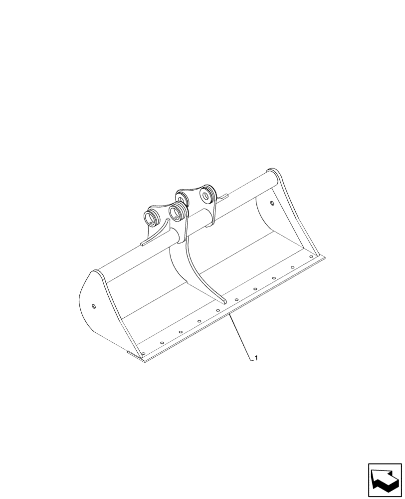 Схема запчастей Case CX75C SR - (84.100.011) - DITCH CLEANING (L=1200MM), EU MODELS (84) - BOOMS, DIPPERS & BUCKETS