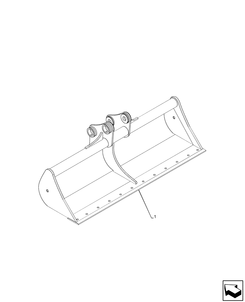 Схема запчастей Case CX75C SR - (84.100.012) - DITCH CLEANING (L=1500MM), EU MODELS (84) - BOOMS, DIPPERS & BUCKETS