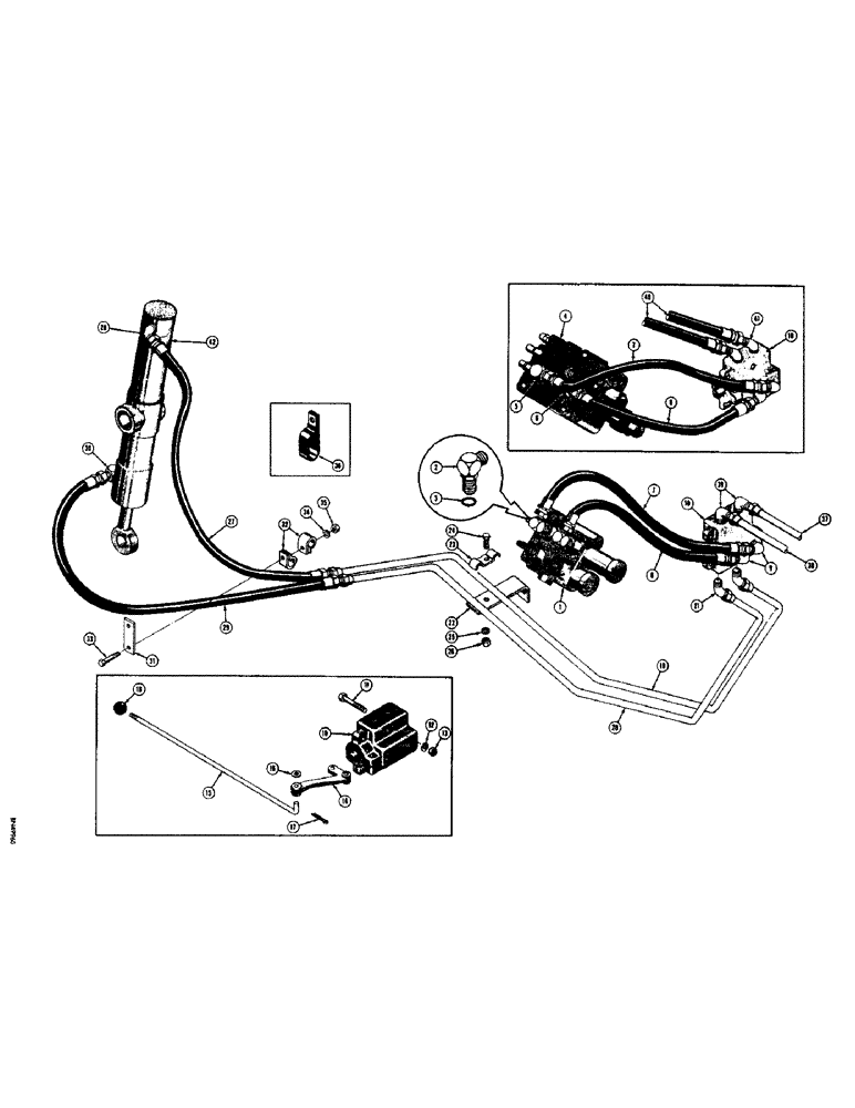 Схема запчастей Case 310F - (208) - SCARIFIER HYDRAULICS (07) - HYDRAULIC SYSTEM