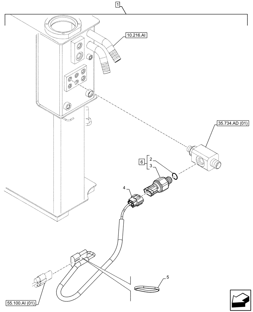 Схема запчастей Case CX160D LC - (88.100.35[058]) - DIA KIT, HAMMER CIRCUIT, HIGH FLOW, W/ ELECTRICAL PROPORTIONAL CONTROL, PRESSURE SWITCH (88) - ACCESSORIES