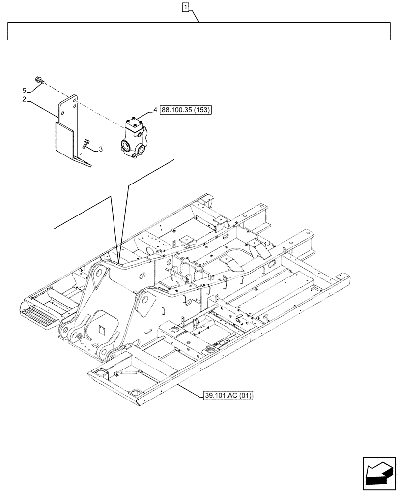 Схема запчастей Case CX350D LC - (88.100.35[152]) - DIA KIT, HAMMER CIRCUIT, HIGH FLOW, SHEARS, W/ ELECTRICAL PROPORTIONAL CONTROL, DIRECTIONAL CONTROL VALVE (88) - ACCESSORIES