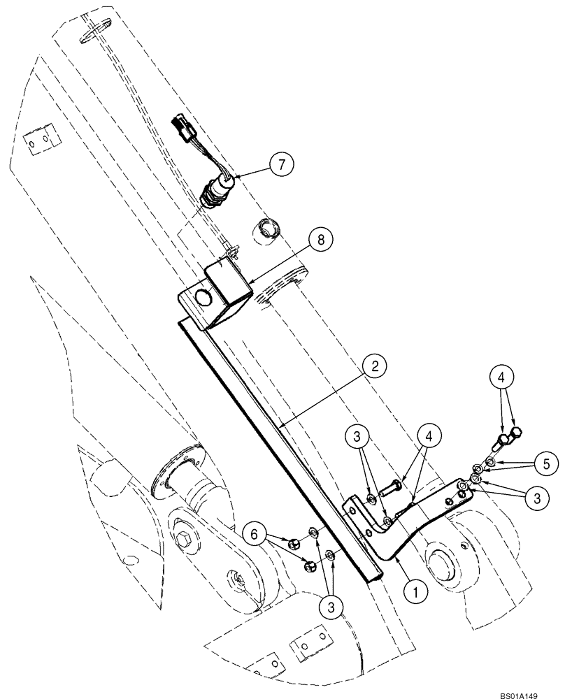 Схема запчастей Case 621D - (09-02) - CONTROL - RETURN-TO-DIG (XT LOADER) (09) - CHASSIS