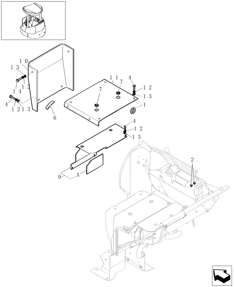 Схема запчастей Case CX31B - (1.280[02A]) - HEATING (WITHOUT HEATER) (50) - CAB CLIMATE CONTROL