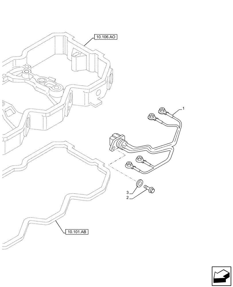 Схема запчастей Case F4HFE6131 B003 - (55.010.AA) - INJECTION WIRE HARNESS (55) - ELECTRICAL SYSTEMS