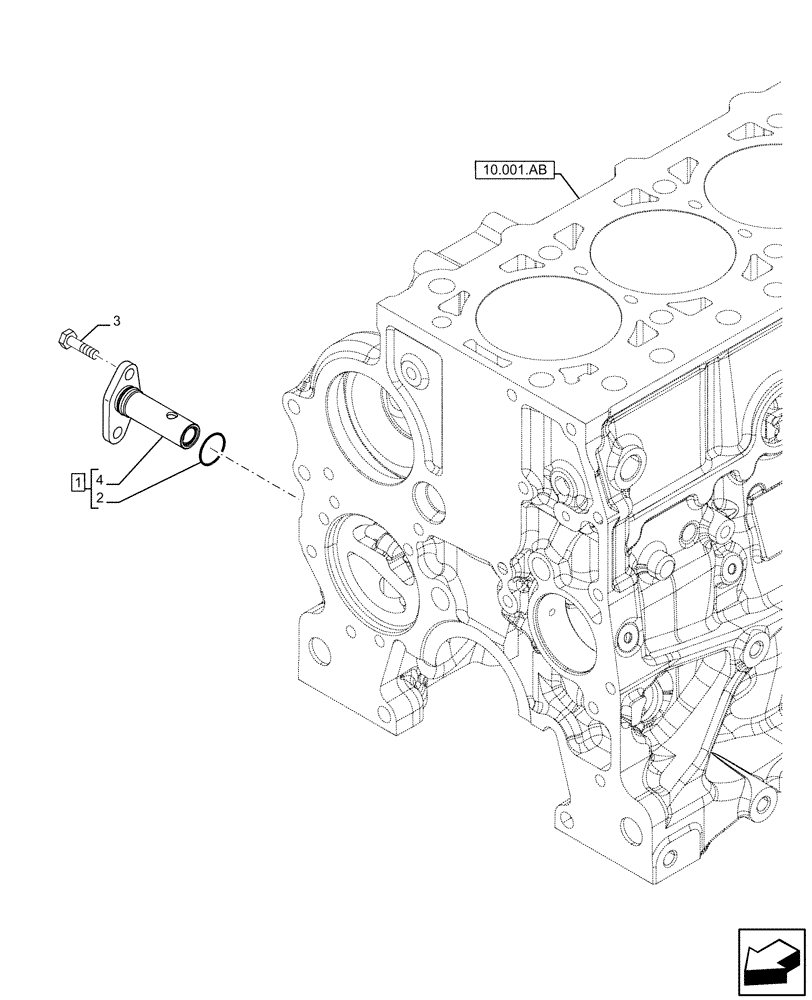 Схема запчастей Case F5HFL463A F001 - (10.304.AM) - OIL, PRESSURE CONTROL VALVE (10) - ENGINE