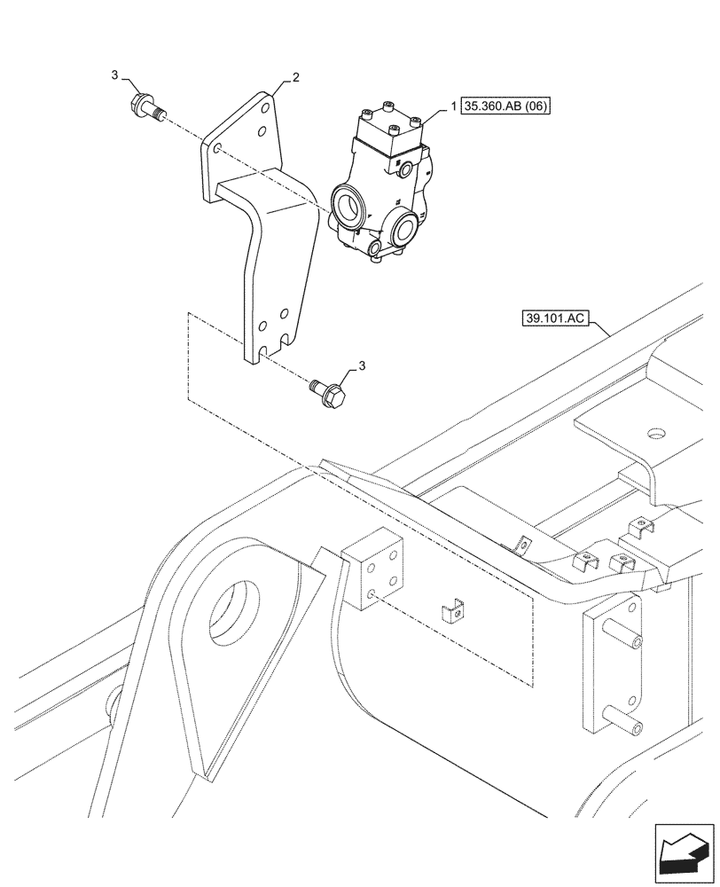 Схема запчастей Case CX210D LC - (35.360.AB[05]) - VAR - 461869, 461870 - DIRECTIONAL CONTROL VALVE, HAMMER CIRCUIT, HIGH FLOW, W/ ELECTRICAL PROPORTIONAL CONTROL (35) - HYDRAULIC SYSTEMS