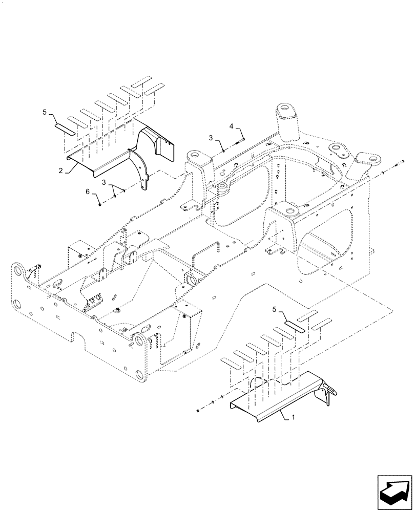 Схема запчастей Case 521F - (90.116.AC[01]) - VAR - 782509, 782510 - REAR FENDER, STANDARD (90) - PLATFORM, CAB, BODYWORK AND DECALS