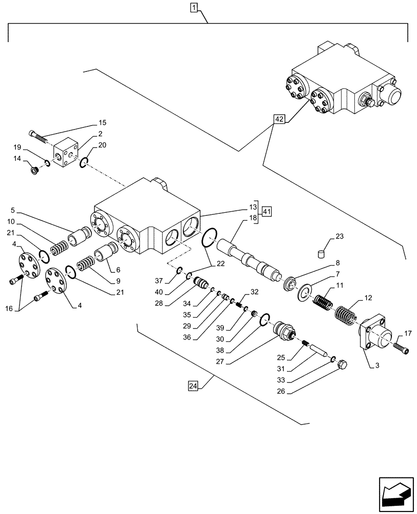 Схема запчастей Case CX490D LC - (88.100.35[216]) - DIA KIT, SAFETY VALVE, ARM, LIFT CYLINDER, CHECK VALVE, COMPONENTS (88) - ACCESSORIES