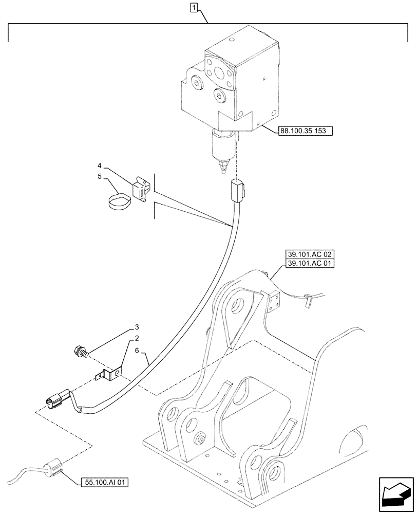 Схема запчастей Case CX490D RTC - (88.100.35[162]) - DIA KIT, HAMMER CIRCUIT, HIGH FLOW, SHEARS, W/ ELECTRICAL PROPORTIONAL CONTROL, SELECTOR, VALVE, WIRE HARNESS (88) - ACCESSORIES