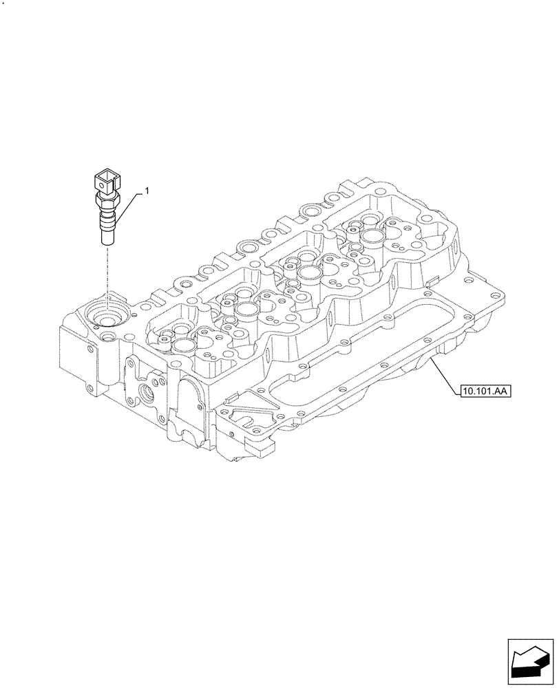 Схема запчастей Case F4HFE413N B007 - (55.012.AA) - ENGINE, SENSOR, TEMPERATURE (55) - ELECTRICAL SYSTEMS