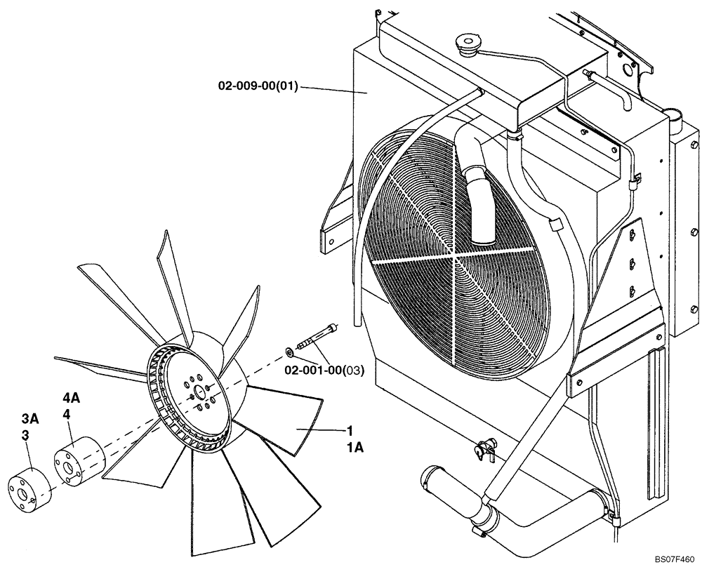 Схема запчастей Case SV216 - (10.414.01) - FAN, COOLING AIR (GROUP 118) (ND132433) (10) - ENGINE