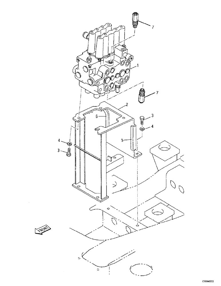 Схема запчастей Case 9007B - (8-070) - CONTROL VALVE (08) - HYDRAULICS