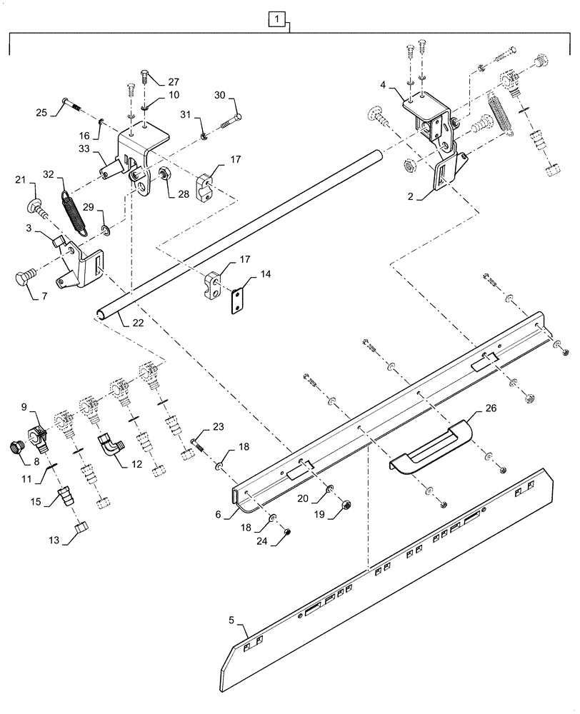 Схема запчастей Case DV23CC - (44.510.EA[06]) - DRUM SCRAPER TILTABLE UPPER W-SPRINKLER (44) - WHEELS