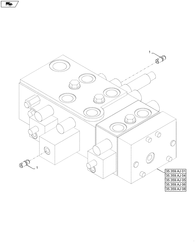 Схема запчастей Case 521F - (35.359.AJ[09]) - VAR - XV5202X, 782537, 482047, 424988, 424250, 424988, 424249, 734006, 734007, 424250 - THROTTLE, CHECK VALVE (35) - HYDRAULIC SYSTEMS