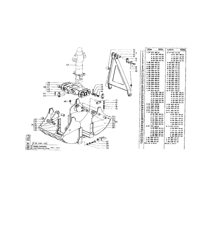 Схема запчастей Case 160CKS - (306) - EARTHMOVING GRAB (19) - BUCKETS