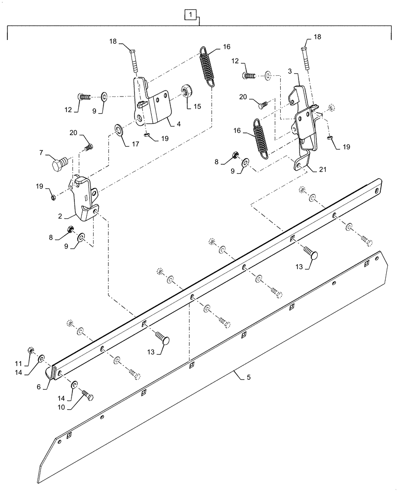 Схема запчастей Case DV36 - (44.510.EA[13]) - DRUM SCRAPER TILTABLE LOWER (44) - WHEELS