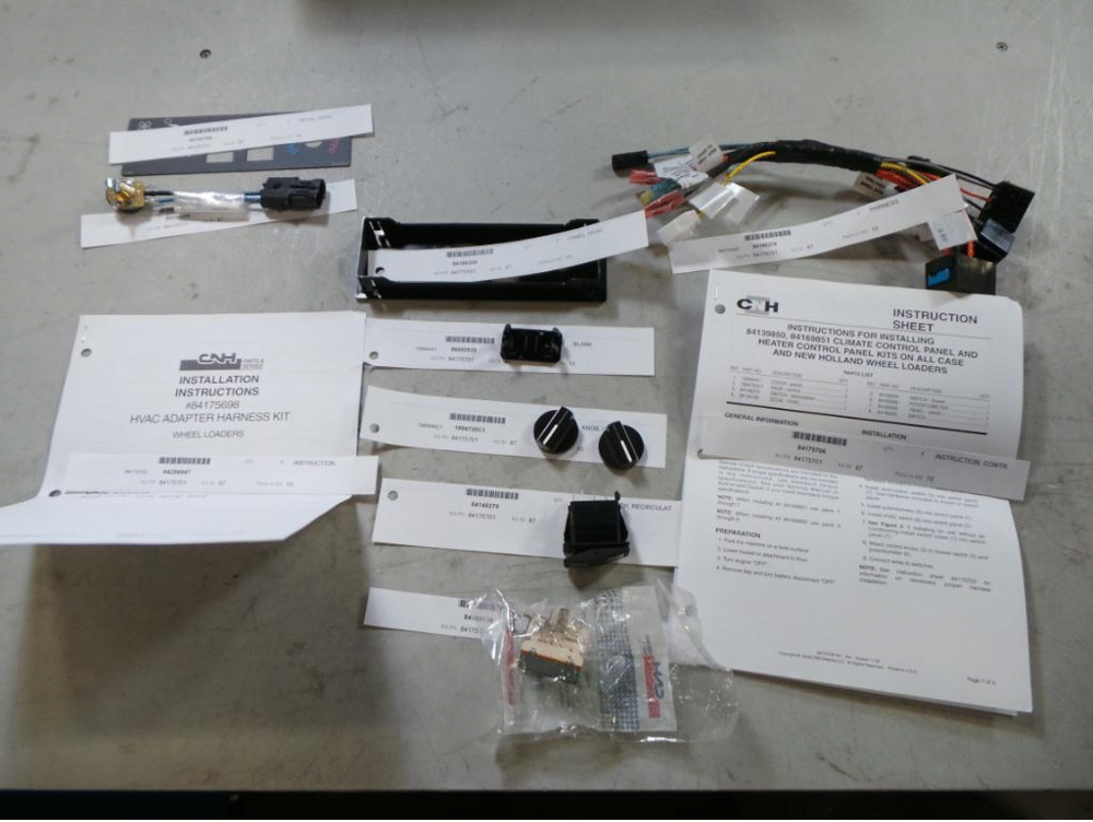 Схема запчастей Case 521E - (09-84[01]) - KIT HIVAC CONTROLLER (09) - CHASSIS