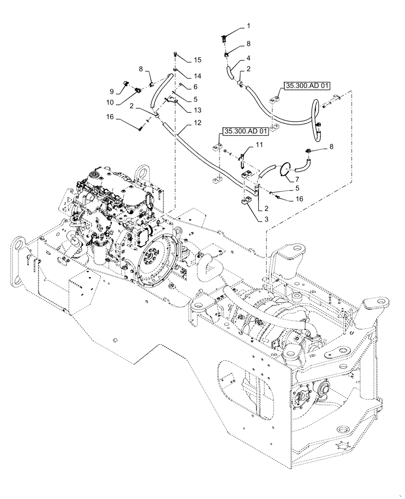 Схема запчастей Case 521F - (50.100.AP[01]) - VAR - 782440 - VAR - 782440 - CAB HEATER (50) - CAB CLIMATE CONTROL