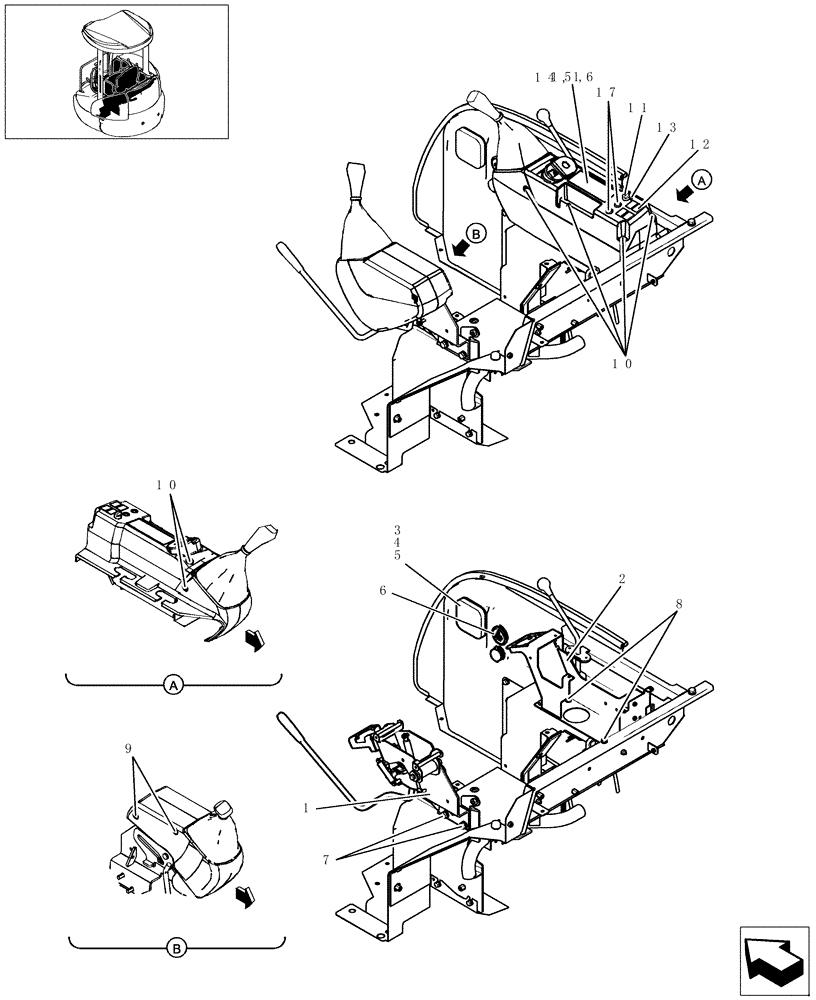 Схема запчастей Case CX27B - (120-01[1]) - CONTROLS OPERATOR (35) - HYDRAULIC SYSTEMS