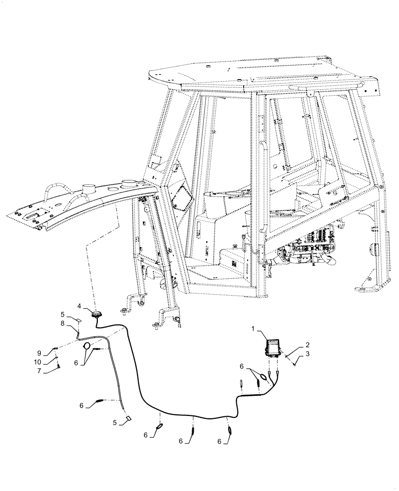 Схема запчастей Case 650L - (55.991.AA[01]) - TELEMATIC SYSTEM (55) - ELECTRICAL SYSTEMS