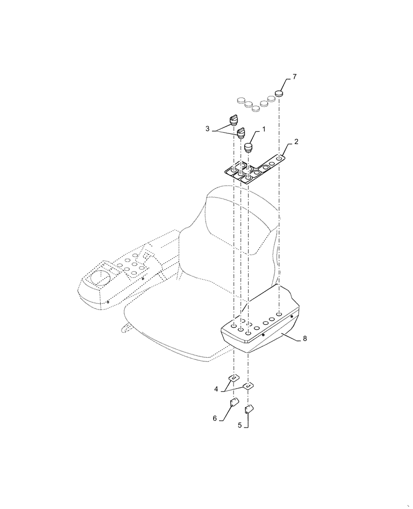 Схема запчастей Case DV209D - (55.512.CS[01]) - CONTROL PANEL, LEFT SIDE (55) - ELECTRICAL SYSTEMS