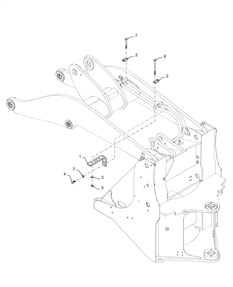 Схема запчастей Case 521F - (35.200.AB[02]) - BLOCK, FASTENER 2 BLOCK (35) - HYDRAULIC SYSTEMS