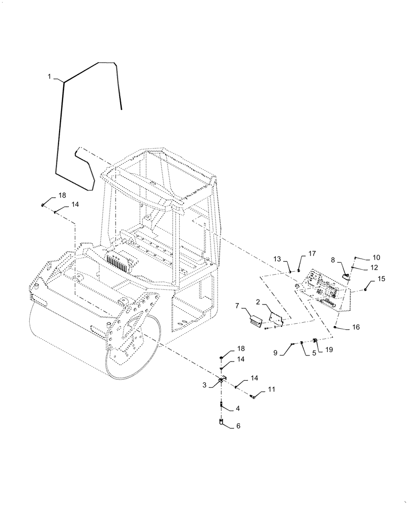 Схема запчастей Case DV210D - (55.952.AB[03]) - ACE FORCE ELECTRICAL (55) - ELECTRICAL SYSTEMS