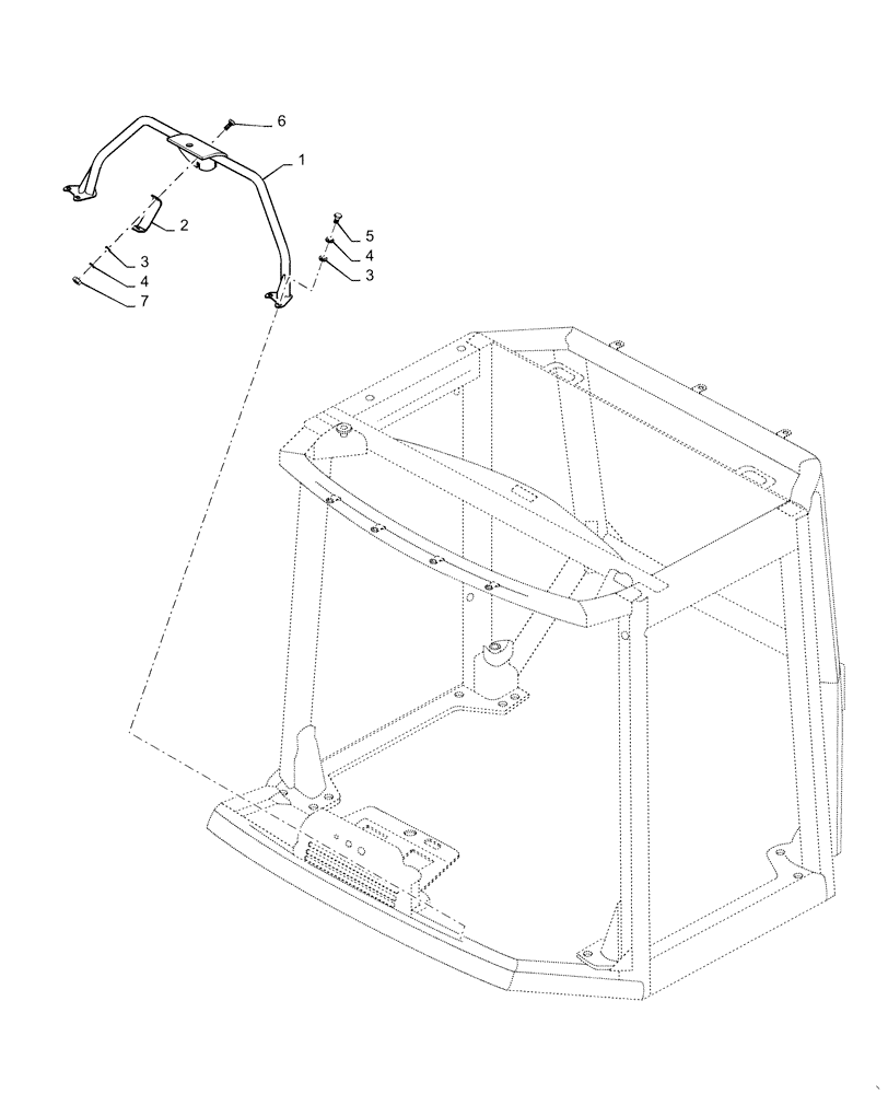 Схема запчастей Case DV210D - (90.110.AH) - DISPLAY MOUNTING (90) - PLATFORM, CAB, BODYWORK AND DECALS