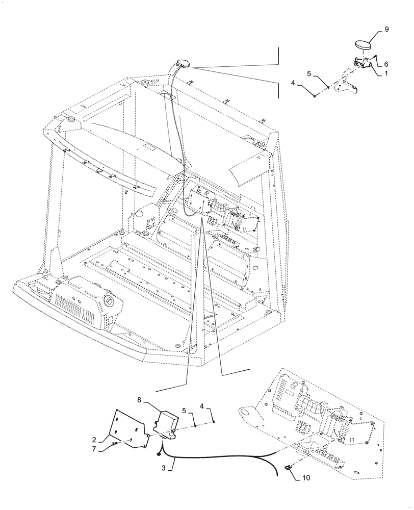 Схема запчастей Case DV209D - (55.991.AE) - TELEMATICS INSTALLATION (55) - ELECTRICAL SYSTEMS