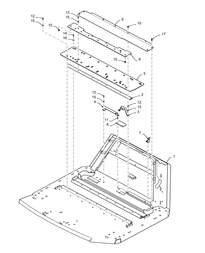 Схема запчастей Case DV210D - (90.160.AS) - CAB FLOOR PANEL INSTALLATION (90) - PLATFORM, CAB, BODYWORK AND DECALS