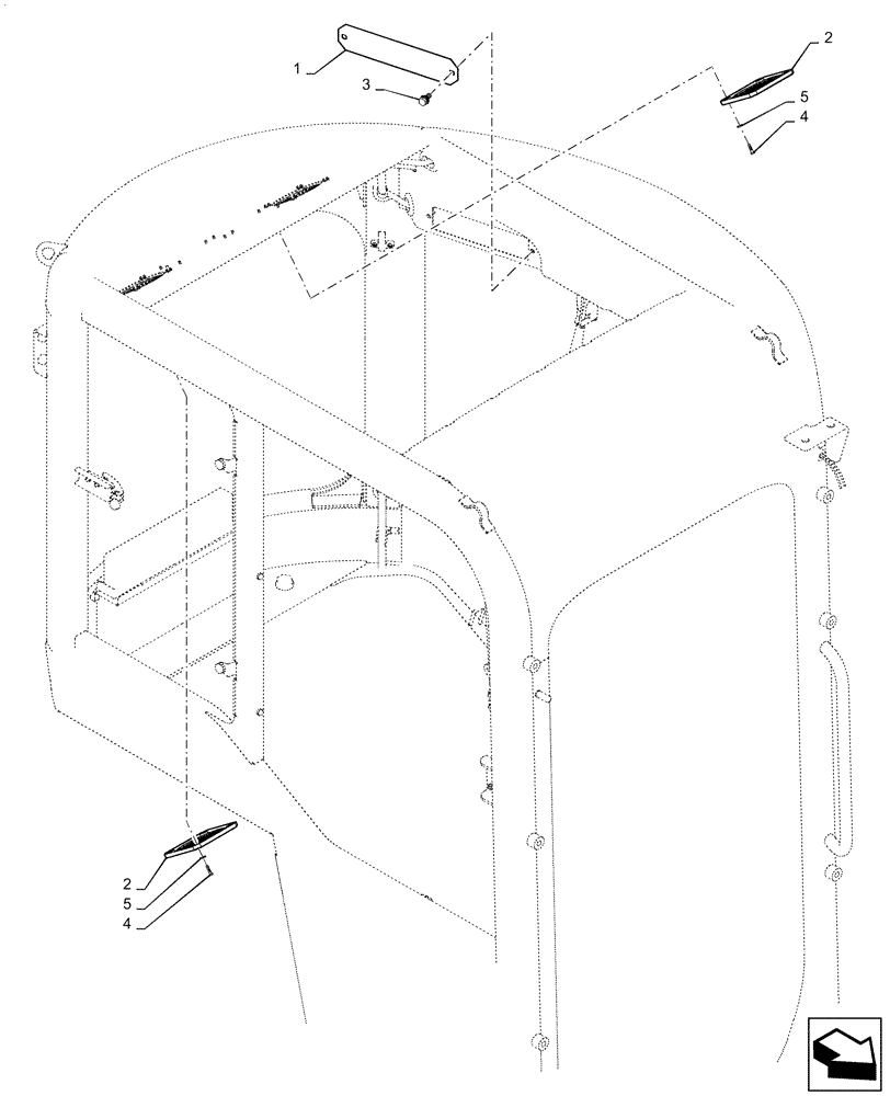 Схема запчастей Case CX36B - (55.512.AA) - RADIO, INSTALL - RADIO LESS (55) - ELECTRICAL SYSTEMS